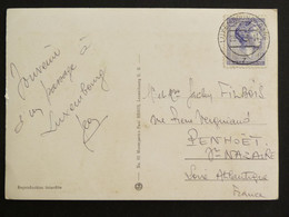 LETTRE LUXEMBOURG LUXEMBURG AVEC YT 583 GRANDE DUCHESSE CHARLOTTE - LUXEMBOURG PITTORESQUE MULTIVUES - Storia Postale