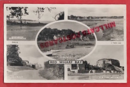 WALES ANGLESEY RED WHARF BAY TUCK  RP MULTI VIEW  Pu 1957 - Anglesey