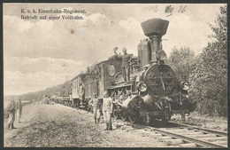 Austria-----K.u.k. Eisenbahn-Regiment(Korneuburg)(Railway)-----old Postcard - Korneuburg