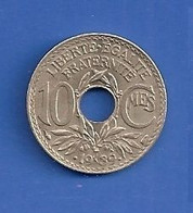 FRANCE - 10 CENTIMES LINDAUER 1939 - 10 Centimes