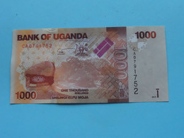 1000 Shillings - SHILINGI ELFU MOJA ( CA0791752 ) Bank Of UGANDA ( For Grade, Please See Photo ) UNC ! - Uganda