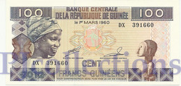 GUINEA 100 FRANCS 2012 PICK 35b UNC - Guinea