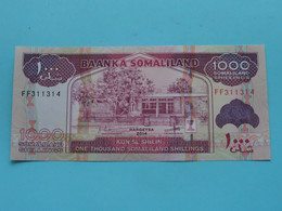 1000 Somaliland Shillings - KUN SL SHILIN Hargeysa 2014 ( FF311314 ) Baanka SOMALILAND ( For Grade See SCANS ) UNC ! - Somalia