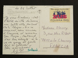 LETTRE POLOGNE POLAND POLEN POLSKA AVEC YT 3075 REGIME ASSURANCES SOCIALES - HOTEL DE VILLE DE ZAMOSC - Lettres & Documents