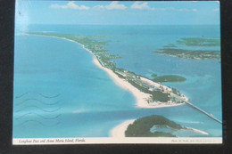 ► LONGBOAT PASS And ANNA MARIA ISLAND , KEYS  1983  (Postcard Addressed To France) - Key West & The Keys