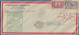 LETTRE. 1940. 1° TRAVERSEE SAN FRANCISCO-NOUMEA. TAMPON 1° COURRIER PAN-AMERICAN - Cartas & Documentos