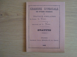 LIVRET DE SYNDIQUE  CHAMBRE SYNDICALE DES OUVRIERS BUCHERONS CANTON DE GIEN 45 1895 - Historical Documents