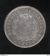 1 Peso Chili 1876 - TB+ - Cile