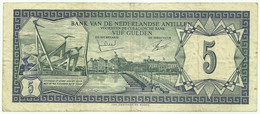 Netherlands Antilles - 5 Gulden - 1972 - Pick 8.b  - Serie PD - Antilles Néerlandaises (...-1986)