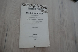 Evènements De 1848 Lyon Théâtre Monologue En Vers De Dupré Et Dambuyant Envoi Autographe De Dupré - Historische Dokumente