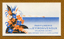 " PARFUMERIE Du Dr. F. MONVENOUX "  (VALLAURIS) - Vintage (until 1960)