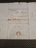 LETTRE DE MARSEILLE 1787 MARQUE MANUSCRITE MARSEILLE POUR LA MURE EN DAUPHINE PAR GRENOBLE - ....-1700: Precursors