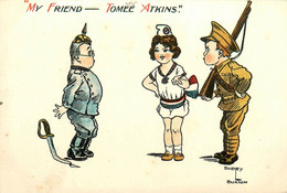WW1 Guerre 14/18 War * CPA Illustrateur Dudley BUXTON * France Uk Germany * Casque à Pointe * Satirique - Oorlog 1914-18