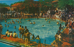 Ojo De Agua Swimming Pool, Costa Rica, C1950s/60s Vintage Postcard - Costa Rica
