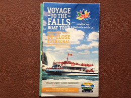 PLAN TRANSPORT NIAGARA Falls  BOAT TOUR  Niagara Cruises  CANADA - Welt