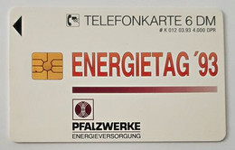 GERMANY Phone Card Telefonkarte Deutsche Telkom 1993 6DM 4000 Units Have Been Issued - Autres & Non Classés