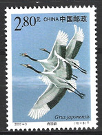 CHINE. N°3780 De 2000. Grue Du Japon. - Aves Gruiformes (Grullas)