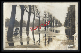 LIEGE. Inondations  1925- 1926. Photo- Carte. Quai Mativa.  Scans Recto/verso. - Liege