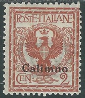 1912 EGEO CALINO AQUILA 2 CENT MH * - RF37-2 - Ägäis (Calino)