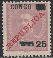 Portuguese Congo – 1910 King Carlos Overprinted REPUBLICA And CONGO Mint Stamp - Congo Portuguesa