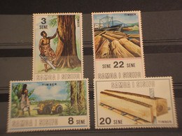 SAMOA I SISIFO - 1971 PIANTA E LEGNAME 4 VALORI - NUOVI(++) - Samoa