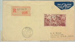 77359 - GUADELUPE - POSTAL HISTORY -  Registered COVER From ABYMES  1947 - Andere & Zonder Classificatie
