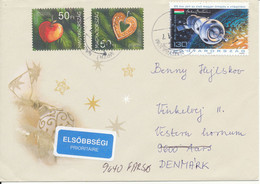Hungary Cover Sent To Denmark 2005 - Cartas & Documentos