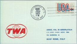 83230 - USA - Postal History - FIRST FLIGHT Cover: Washington - Rome # 783 WW - Sin Clasificación