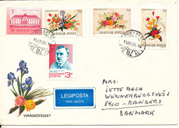 Hungary Cover Sent Air Mail To Denmark Budapest 14-6-1989 Topic Stamps - Brieven En Documenten