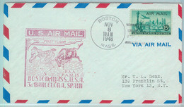 83233 -  USA- Postal History - FIRST FLIGHT: Boston \ Barcelona -  # E20 1948 - Sin Clasificación