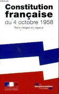 Constitution Française Du 4 Octobre 1958 Texte Intégral En Vigueur - Collectif - 0 - Droit