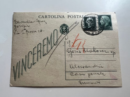 WWII Italy Slovenia Postcard GORIZIA  Sent To ALESSANDRIA Casa Penale (No 864) - Lubiana