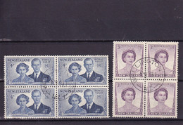 NEW ZEALAND  1953 ROYAL VISIT BLOCK SET VFU. - Used Stamps