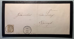 LANGNAU BERN 1881 ZNr 37 Luxus Trauer-Drucksache Familie Probst-Mauerhofer>Signau (Brief Schweiz Mourning Cover - Briefe U. Dokumente