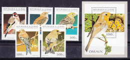 Guinea 1995 Animals, Birds Mi#1527-1531 And Block 494 Mint Never Hinged - Guinée (1958-...)