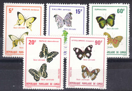 Congo 1980 Animals Insects Butterflies Mi#751-755 Mint Never Hinged - Mint/hinged