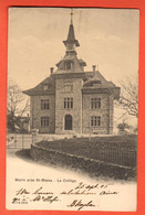 LAA-38  Marin Près Saint-Blaise, Le Collège.  CPN 2602 Dos Simple. Circ. 1905 Vers St.-Imier - Marin