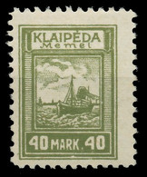 MEMEL 1923 Nr 151 Ungebraucht X4113E2 - Klaïpeda