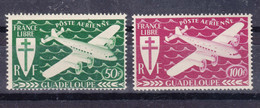 Guadeloupe 1945 Poste Aerienne Yvert#4-5 Mint Never Hinged - Ungebraucht