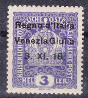 Italy Venezia Giulia 1918 Sassone#1 Mint Hinged - Venezia Giulia