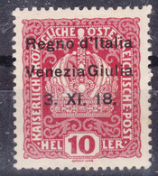 Italy Venezia Giulia 1918 Sassone#4 Mint Hinged - Vénétie Julienne