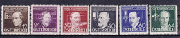 Austria 1936 Mi#632-637 Lightly Hinged (almost Invisible Hinge Area) - Unused Stamps