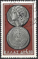 Greece 1963 - Mi 813 - YT 791 ( Ancient Greek Coin : God Apollo ) - Gebraucht