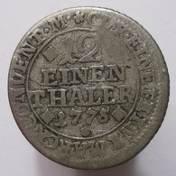 1/12 Thaler 1775 (Brunswick - Wolfenbüttel) Silver - Petites Monnaies & Autres Subdivisions