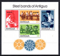 BARBUDA - 1974 STEEL BANDS MS FINE MNH ** SG MS167 - Barbuda (...-1981)