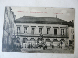 CPA 88 VOSGES - CHATEL : Place De L'Hôtel De Ville - Chatel Sur Moselle