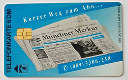 GERMANY Phone Card Telefonkarte Deutsche Telkom 1992 6DM 12000 Units Have Been Issued - Altri & Non Classificati