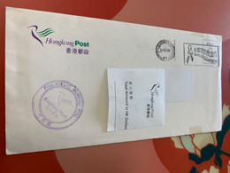 Hong Kong Aids Postally Used Cover - Cartas