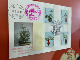 Taiwan Stamp FDC Art Of Flower In Pottery Regd.,cover - Ungebraucht