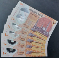 Egypt 2022 , Recently Issued , 5 Consecutive Notes Of The First Polymer 10 Pounds . - Egypt